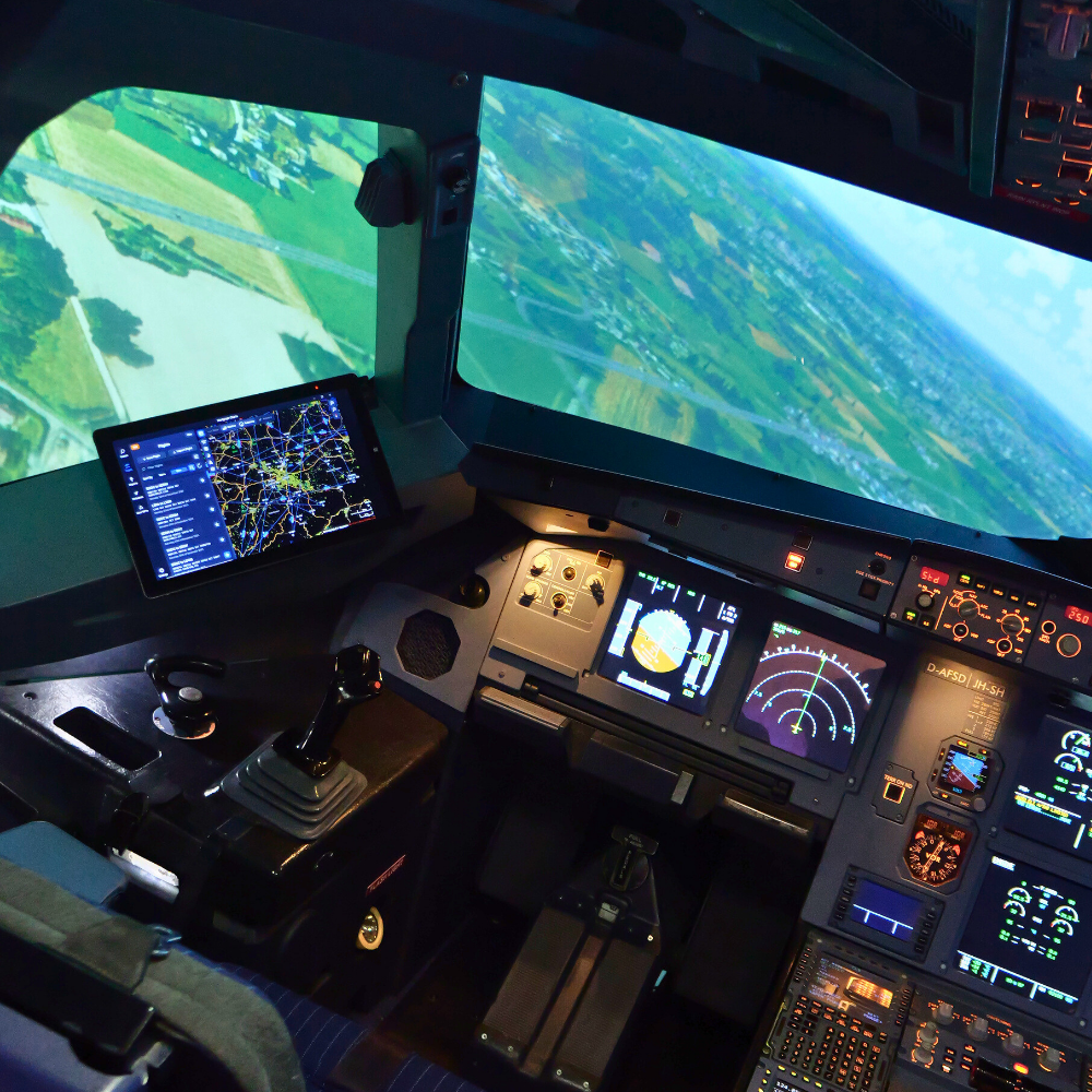 A320 Cockpit Hauptansicht